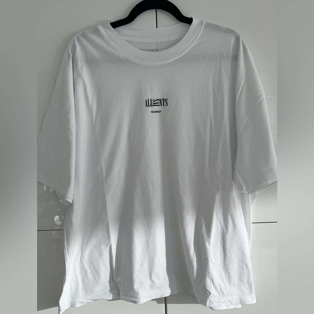 ALLSAINTS men's oversized tee, size XXL